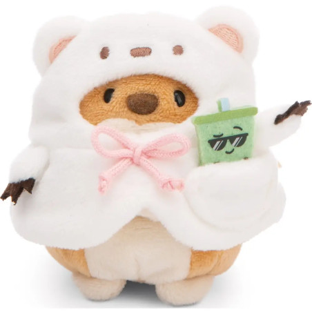 Kuscheltier Set mymochi Hund Hiro mit Bubble Tee u. Eisbärkostüm in Geschenkbox