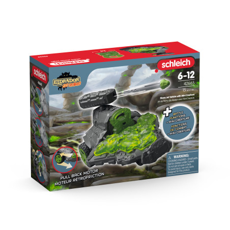 Stein Düsenjet Fahrzeug mit Mini Creature