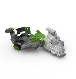 Stein Düsenjet Fahrzeug mit Mini Creature