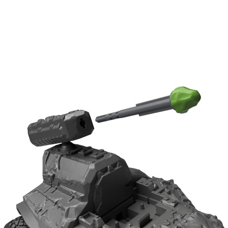 Stein Düsenjet Fahrzeug mit Mini Creature