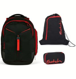 satch match Schulrucksack Set Fire Phantom