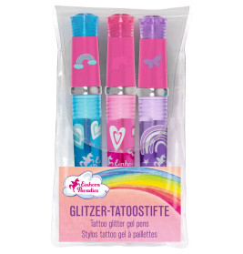 Glitzer-Tattoostifte - Einhorn-Paradies