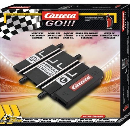 Carrera GO!!! Wireless-Zubehörset in Markenverpackung mit Rennsport-Grafiken.