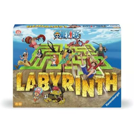 One Piece Labyrinth Brettspielbox mit Anime-Charakteren und einem Labyrinth im Hintergrund. One Piece Labyrinth Brettspielbox mit Anime-Charakteren und einem Labyrinth im Hintergrund.