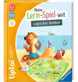 Deutsches Kinderbuch Meine Lern-Spiel-Welt: Logisches Denken mit Tierfiguren auf dem Cover.