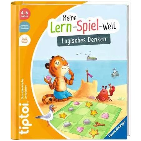 Deutsches Kinderbuch Meine Lern-Spiel-Welt: Logisches Denken mit Tierfiguren auf dem Cover.