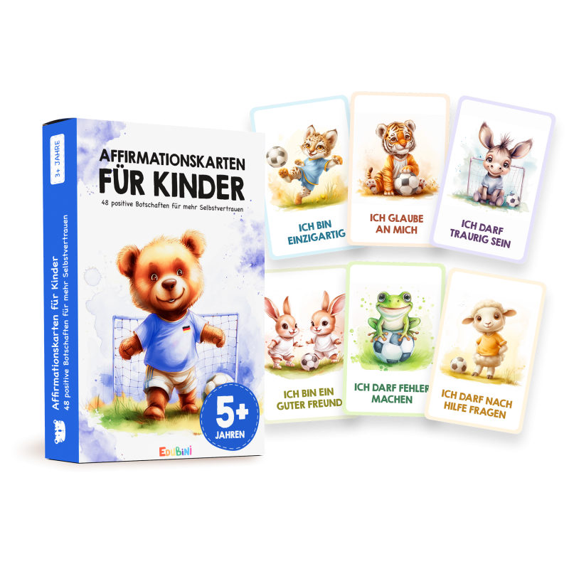 Affirmationskarten für Kinder: Fußball Edition