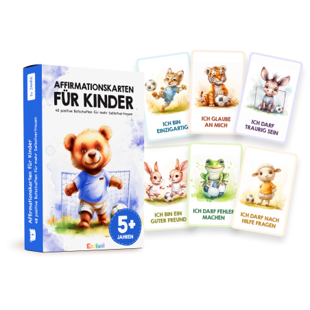 Affirmationskarten für Kinder: Fußball Edition