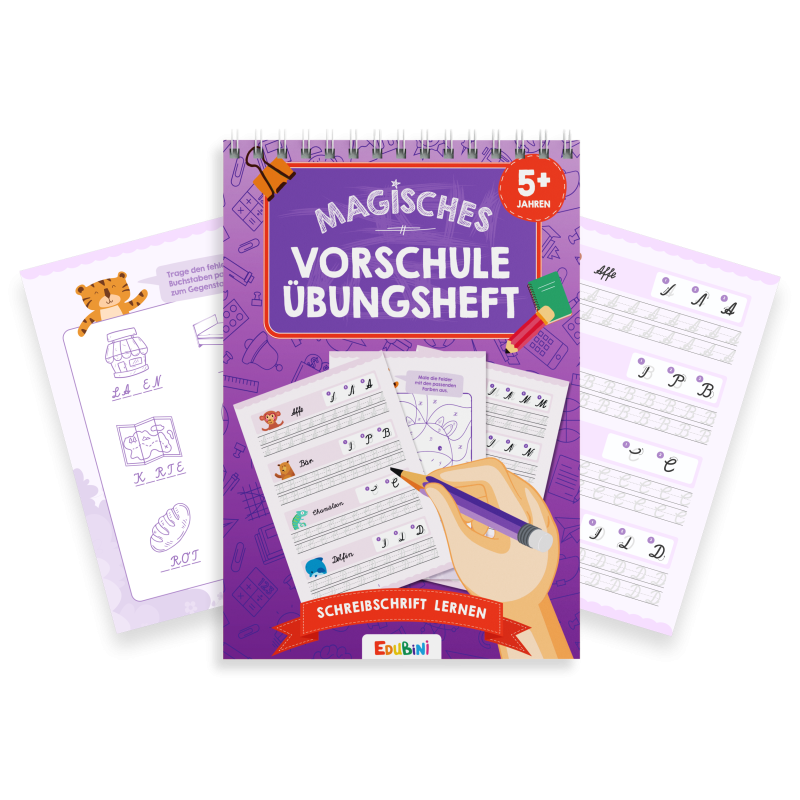 Magisches Vorschule Übungsheft: Schreibschrift