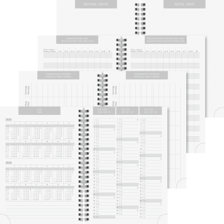 Schülerkalender A5 Karton 2S/1W