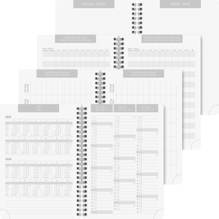 Schülerkalender A5 PP 2S/1W Plain