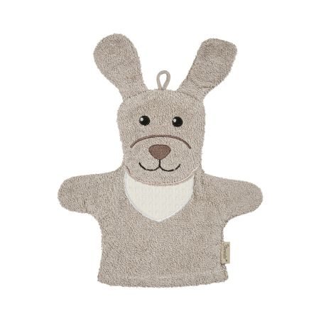 Sterntaler® Waschhandschuh Dog Lucky aus weichem Frottee, kinderfreundlich, EAN 4066891215301.