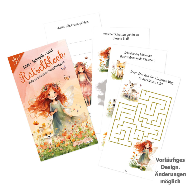 TapirElla Rätselblock, Elfen- prinzessin