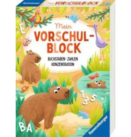 Mein Vorschulblock - Buchstabe Zahlen - Konzentration