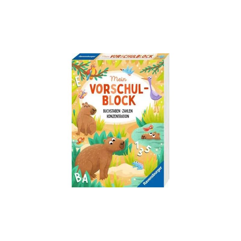 Mein Vorschulblock - Buchstabe Zahlen - Konzentration