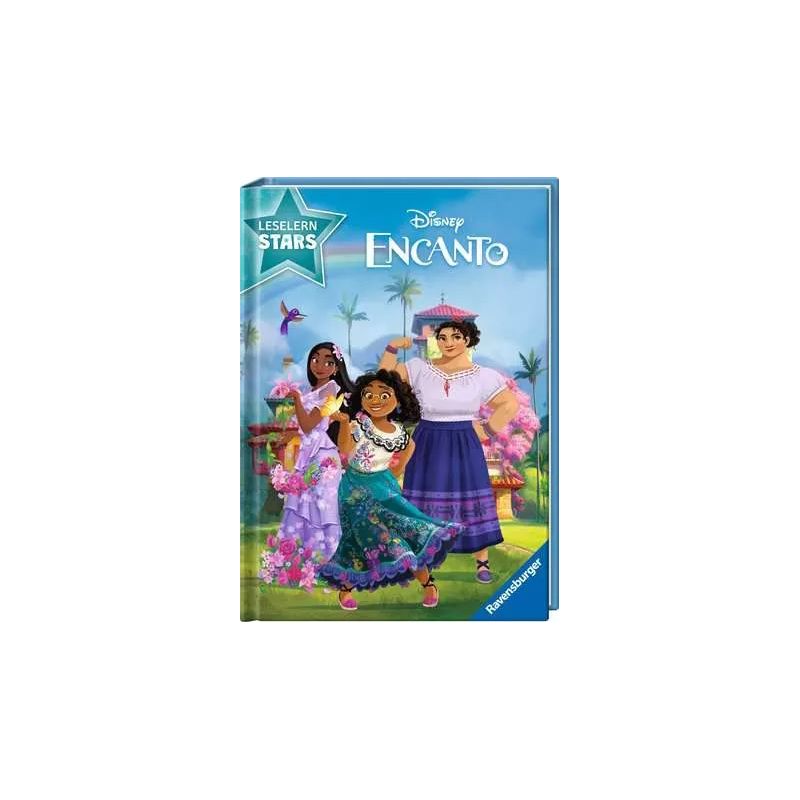 Drei animierte Frauen in bunten Kleidern stehen zusammen auf dem Cover eines Disney-Encanto-Buchs.
