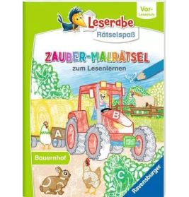 Leserabe Rätselspass Zauber- Malrätsel Bauermhof