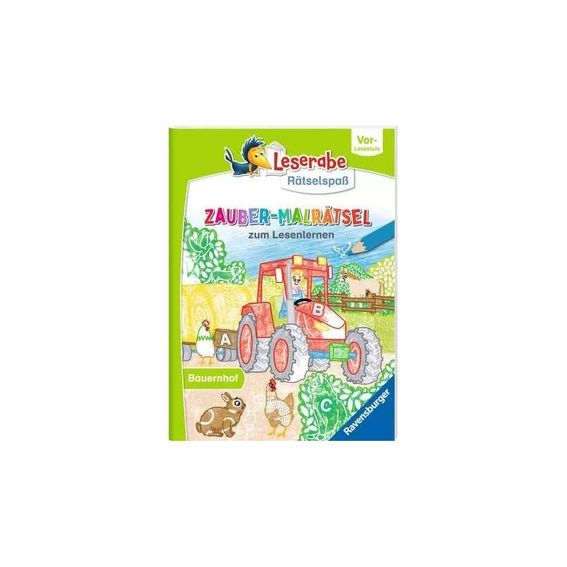 Leserabe Rätselspass Zauber- Malrätsel Bauermhof