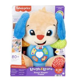 Fisher-Price Laugh & Learn Smart Stages Puppy Plüschtier, verpackt, für Kinder von 6-36 Monaten.