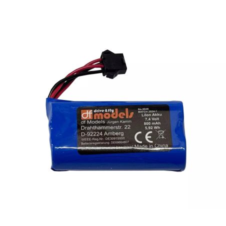Lilon Akku 7,4 Volt 800 mAH