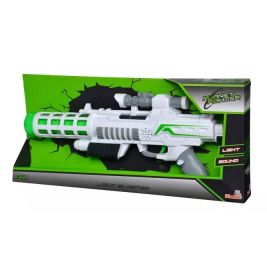Spielzeug-Lichtblaster in grün-schwarzer Planet Fighter-Box, mit Sound- und Lichteffekten.