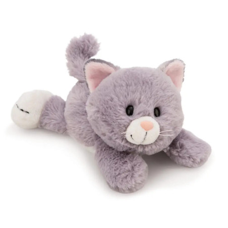 Kuscheltier Katze grau 20cm liegend GREEN