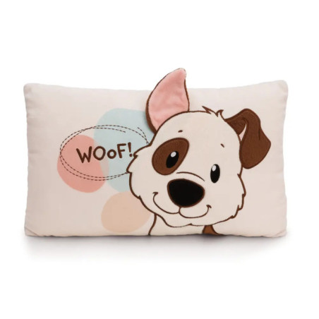 Kissen Hund weiß rechteckig 43x25cm GREEN