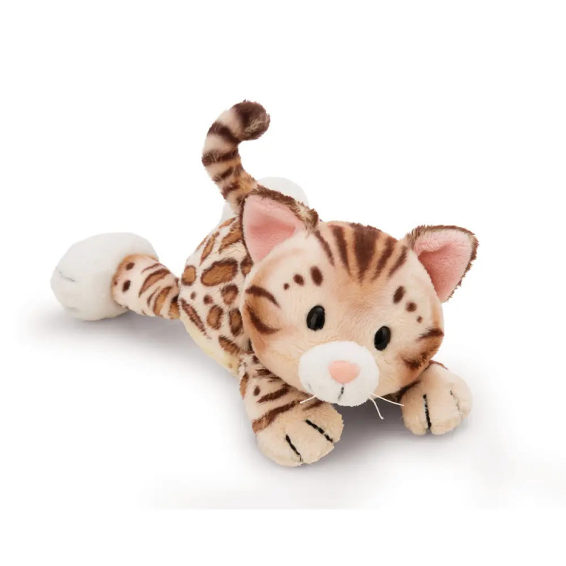 Kuscheltier Katze Bengal 20cm liegend GREEN