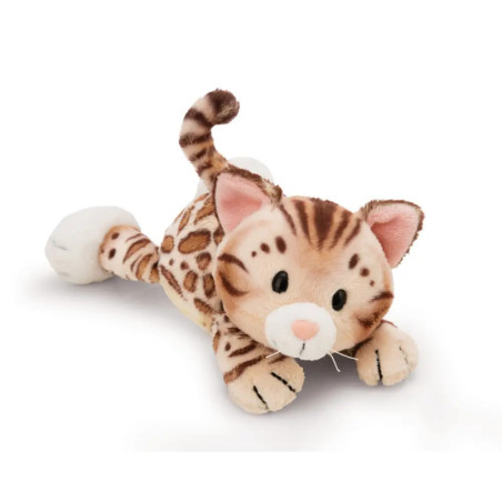 Kuscheltier Katze Bengal 20cm liegend GREEN