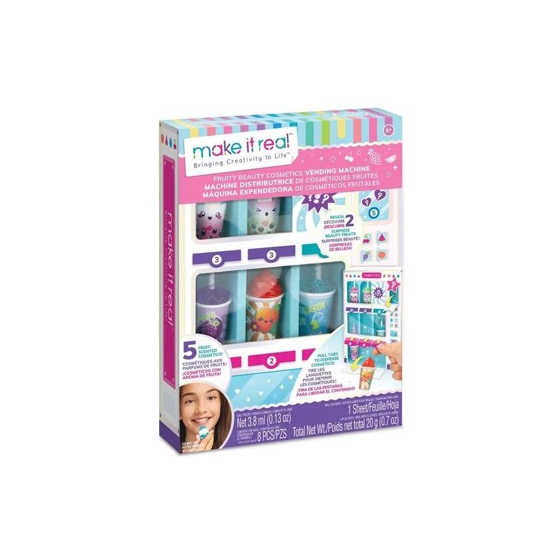 Make It Real Fruity Beauty Kosmetik-Automat Bastelset in bunter Verpackung.