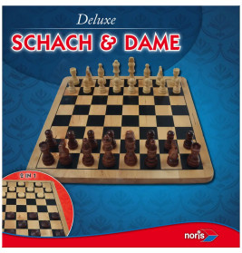 Deluxe Holz Schach & Dame