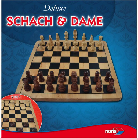 Deluxe Holz Schach & Dame