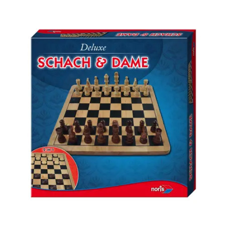 Deluxe Holz Schach & Dame