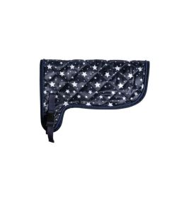 Decke Hobby Horsing Print navy mit Streifenmuster