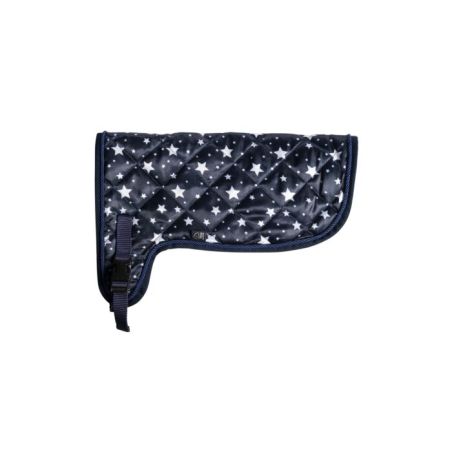 Decke Hobby Horsing Print navy mit Streifenmuster