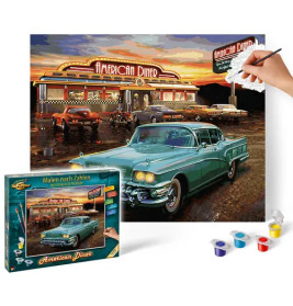 Malen nach Zahlen - American Diner