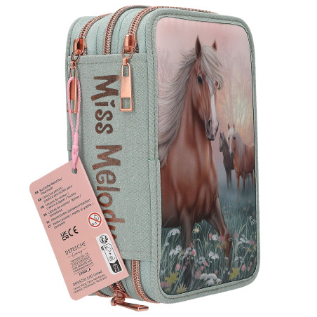 Miss Melody 3 Fach Federtasch