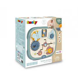 Smoby Little Smoby Aktivitätstablet mit Zahnrädern, Schmetterling und Motiven, geeignet ab 12 Monaten.