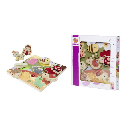 Eichhorn Fühlpuzzle mit Stoff Eichhorn Fühlpuzzle mit Stoff