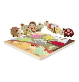 Eichhorn Fühlpuzzle mit Stoff