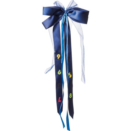 Schultütenschleife blau/hellblau ca. 23 x 50 cm
