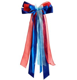 Schultütenschleife blau/rot ca. 23 x 50 cm