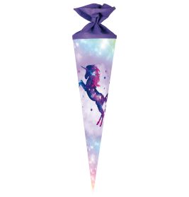 Schultüte Galaxy Unicorn 70 cm rund