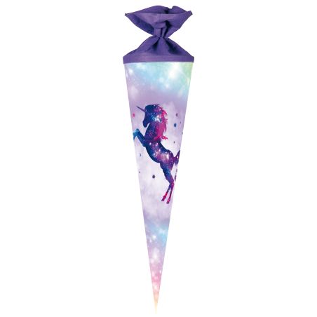 Schultüte Galaxy Unicorn 70 cm rund