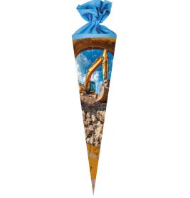 Schultüte Baggertechnik 70 cm rund