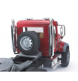 Bruder 02813 MACK Granite LKW , Tieflader und Bagger