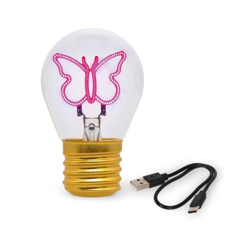 Tischlampe Butterfly Glühbirnenform