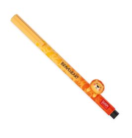 GEL PEN WITH ANIMAL DECORATION - LOVELY FRIENDS