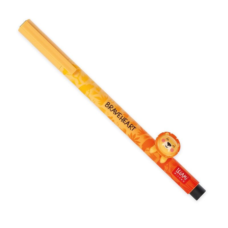 GEL PEN WITH ANIMAL DECORATION - LOVELY FRIENDS