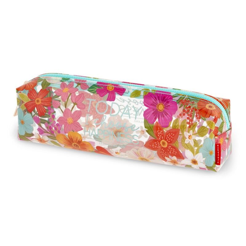 Transparent Federmäppchen Flowers